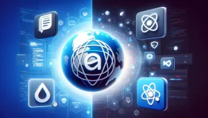 An image showcasing a comparison between Progressive Web Apps (PWA) and Native App. On the left, a symbol representing PWA, which could be a simplify