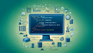 create sql temp table