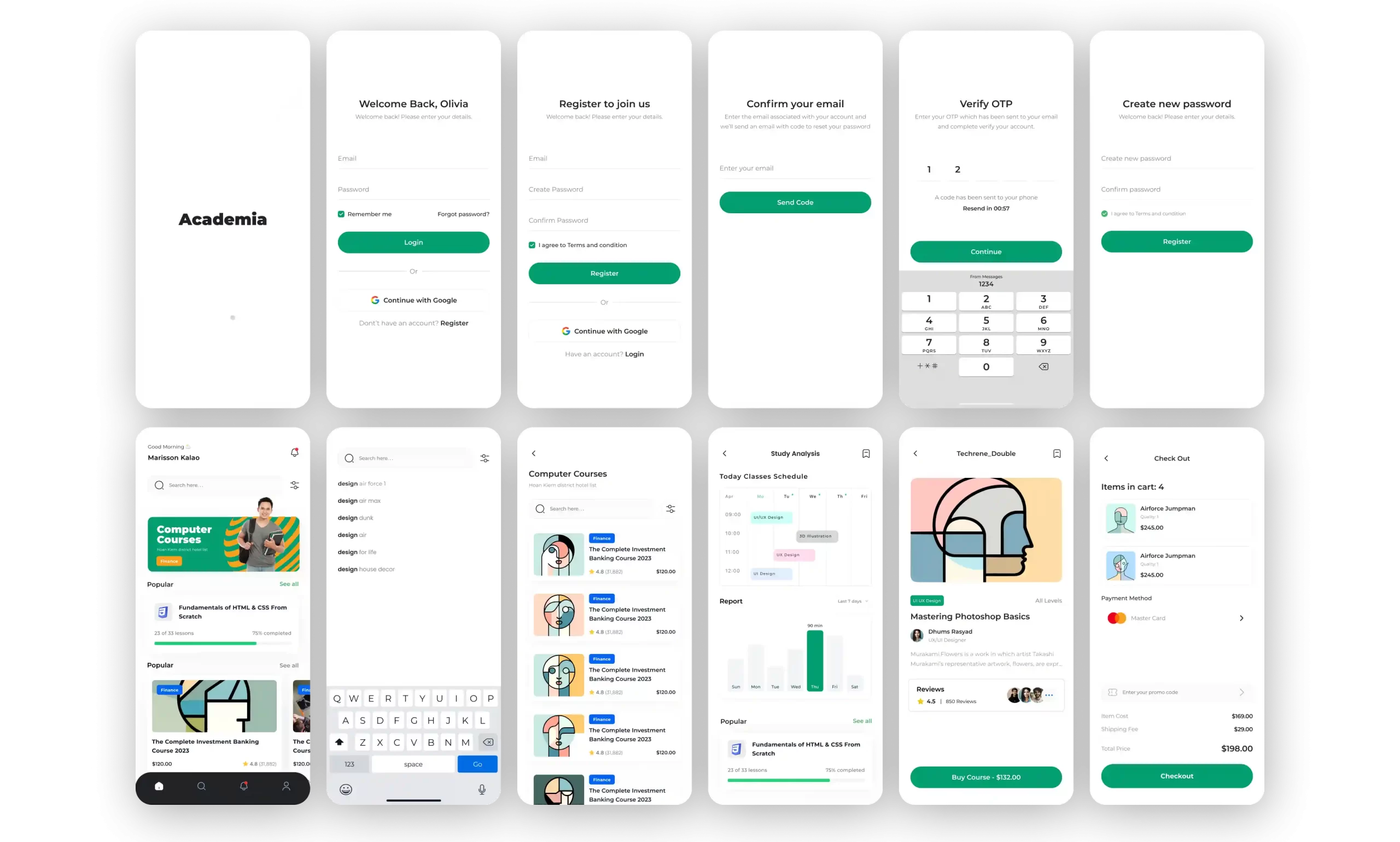 Online learning mobile app solution