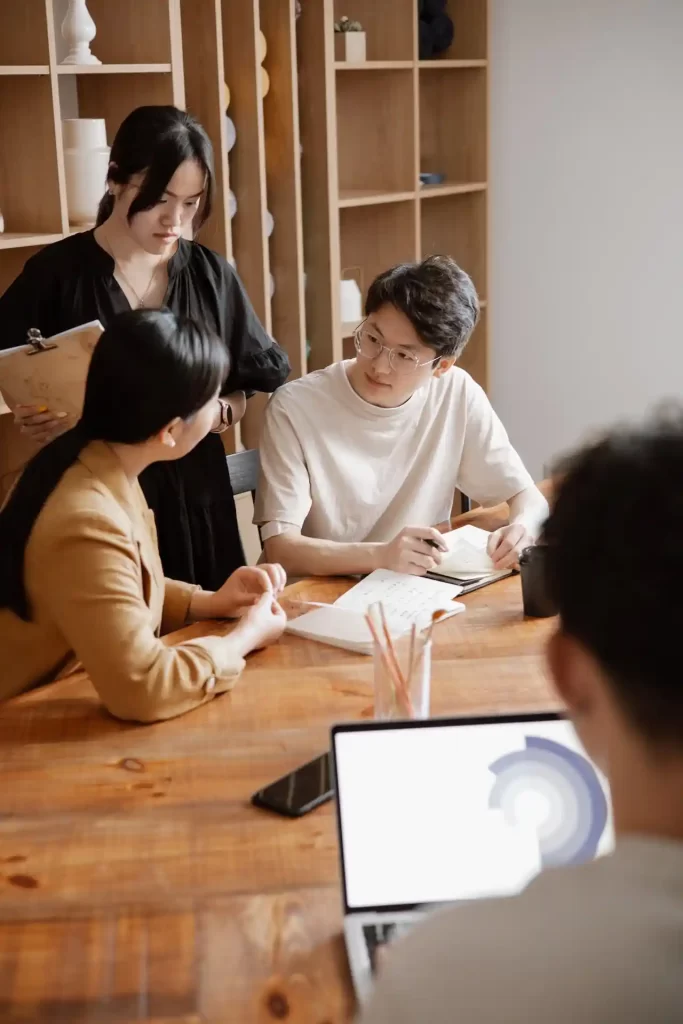 App Team discussing an app project